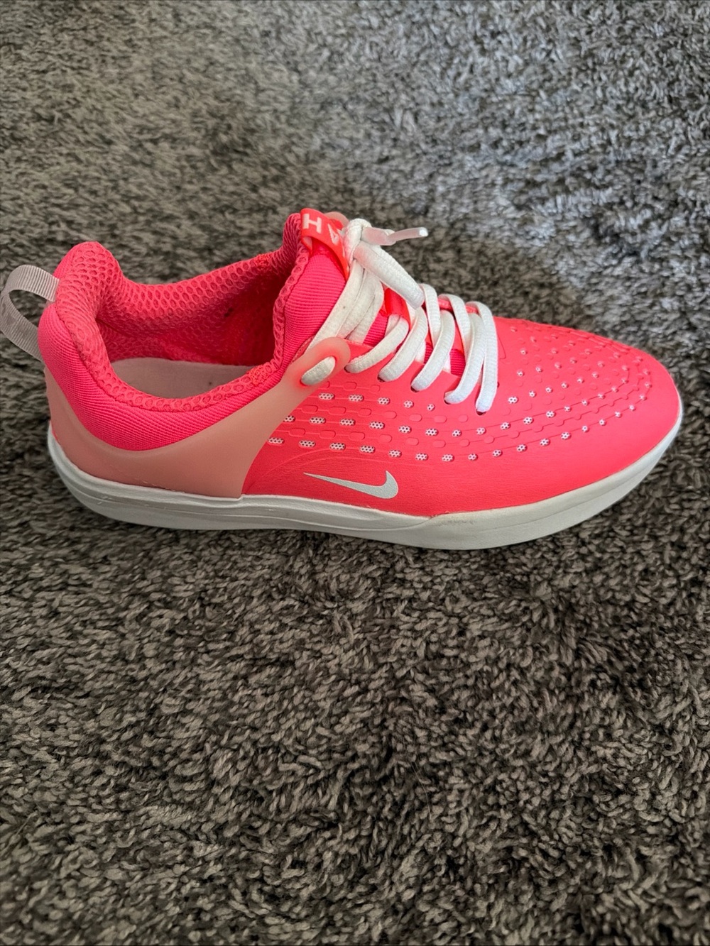 Nike Kids Bright Pink Lightweight Sneakers with White Accents